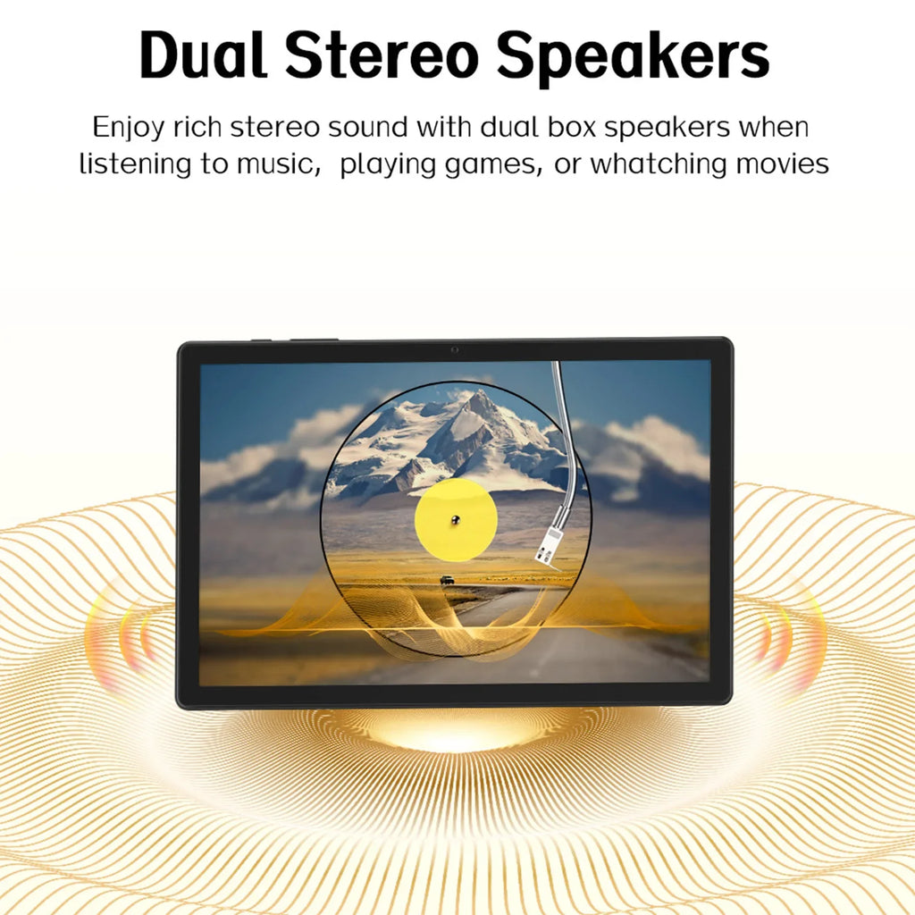 ANRY Tablet PC Android 15 OS 10.95 Inch Tablets With Case WIFI Ipad 12GB+128GB 8000mAh Tab for Office Travel Mini Computer