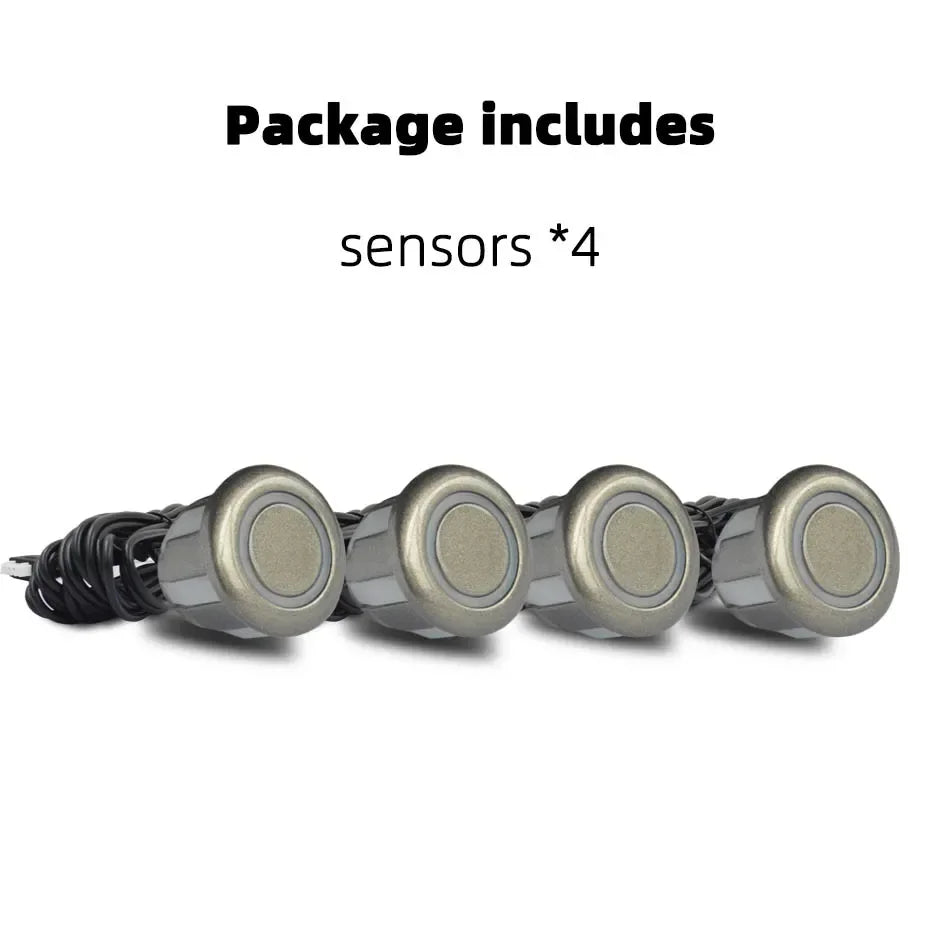 4PCS 22mm Ultrasonic Parking Sensors Reverse Backup Radar System Choose From Red, Black, White, Silver, Gray, Gold, and More!