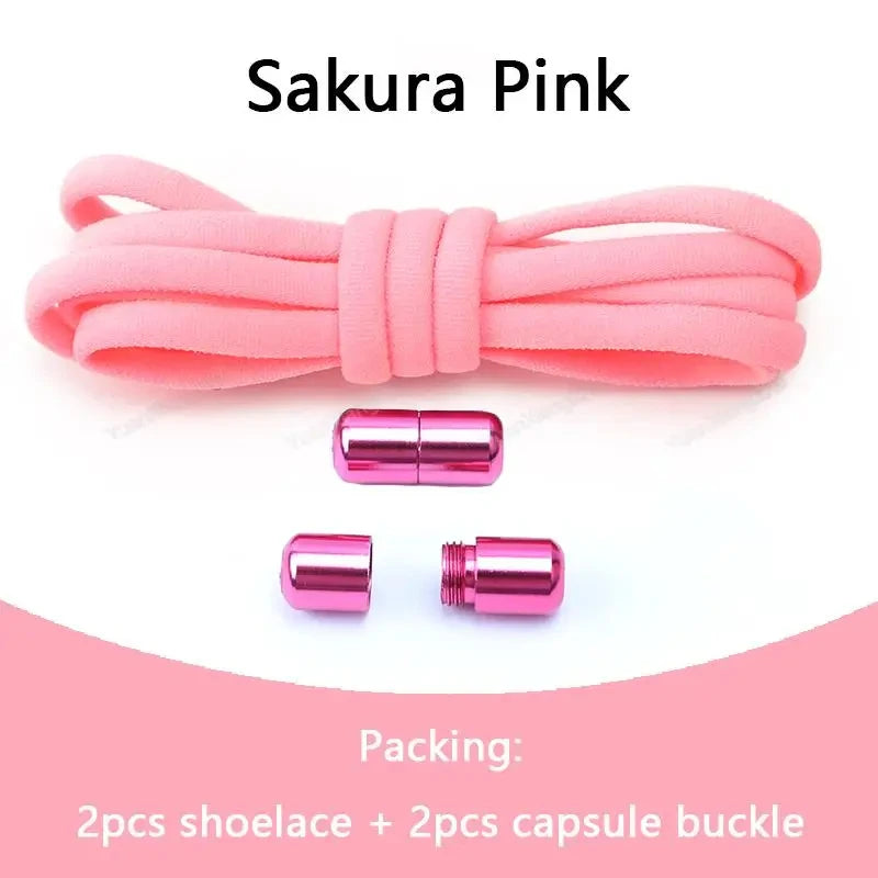 Elastic No Tie Shoelaces Semicircle Shoe Laces for Kids and Adult Sneakers Lazy Shoelace Quick Put on And Take Off Shoe Strings