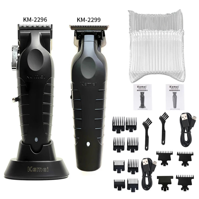 Kemei KM-2296 KM-2299 KM-1102 Hair Clipper Kit Men's Electric Shaver Hair Trimmer Machine Professional Hair Cutting Machine