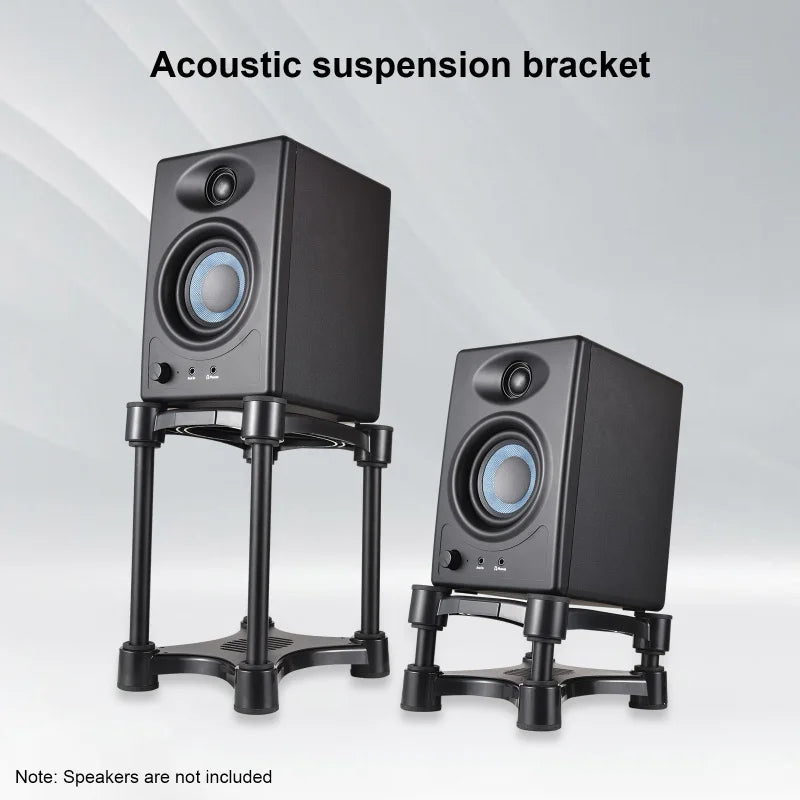 Desktop Speaker Stands Monitor Audio Bracket Shock Absorber Bracket Removable Speaker Monitor Stands for 5/6/8-inch Speaker
