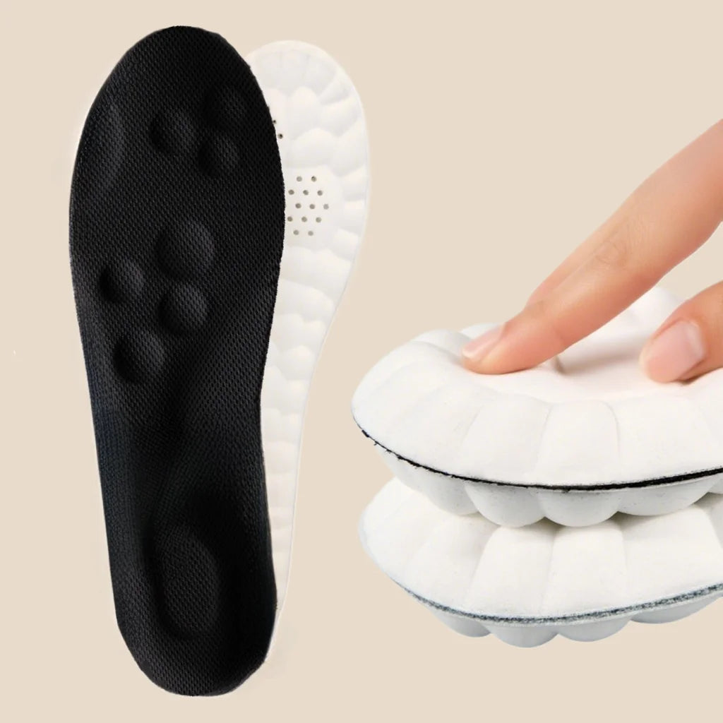 High Elasticity Latex Sport Insoles Soft Shoe Pads Arch Support Orthotic Insoles Breathable Deodorant Shock Absorption Cushion