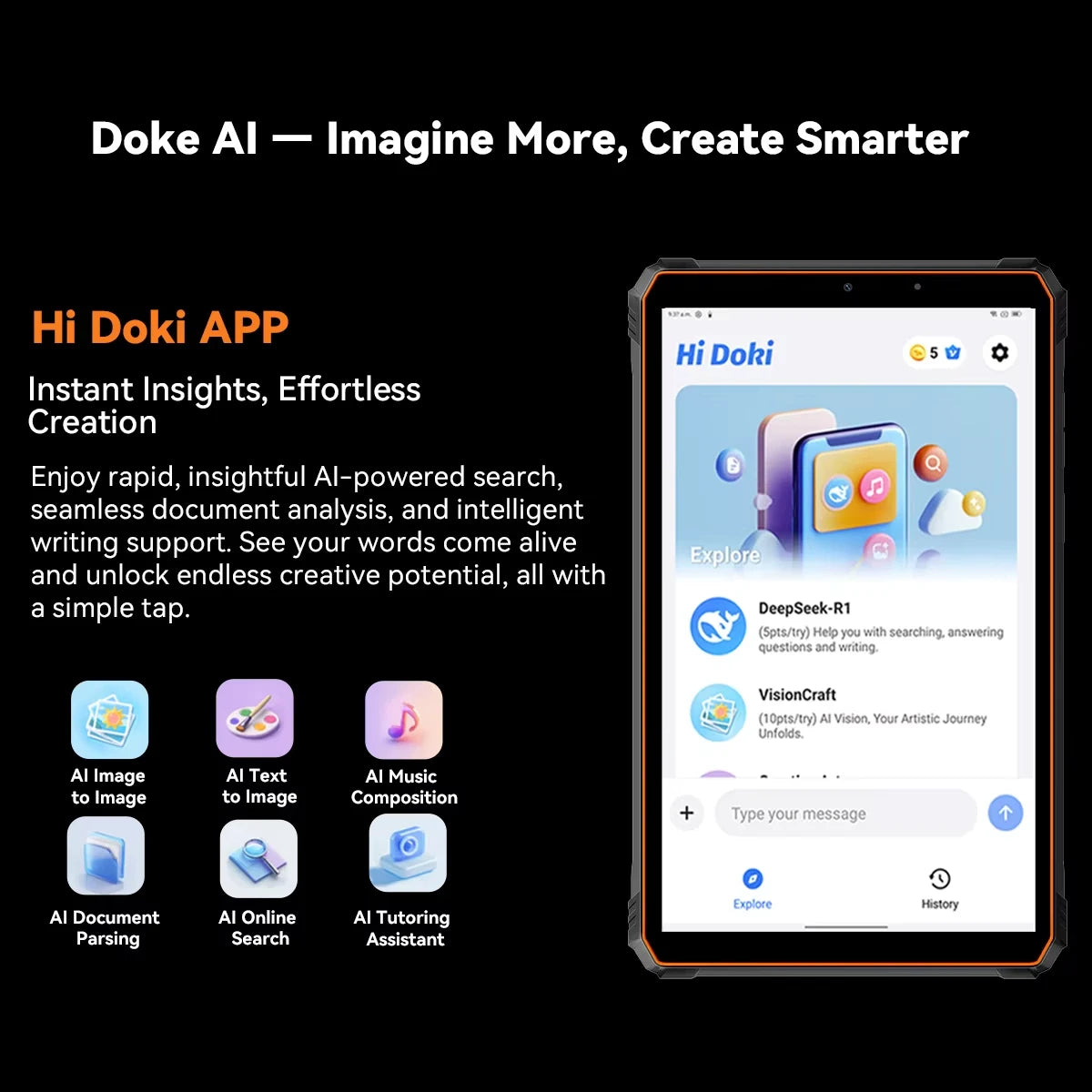 2025 Blackview Active 5 8.68'' Rugged Tablet PC Unisoc T615 Octa Core 8GB+128GB Telephone Smartphone 6600mAh Tablets Android 15