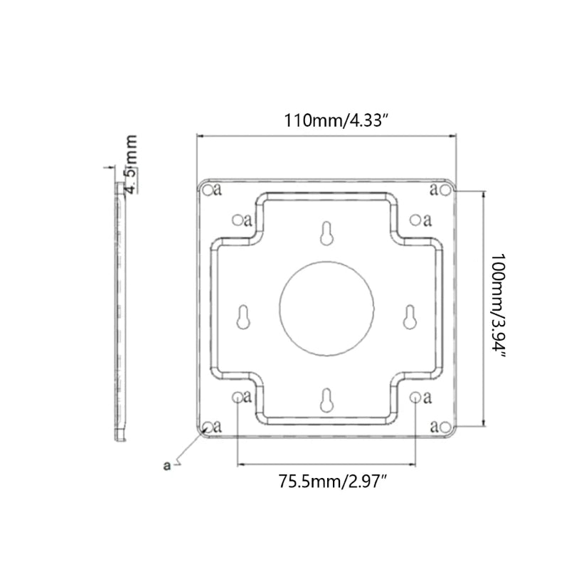 DN59 Wall Mount Universal VESA Stand Bracket SHTPC 75mm 100mm LCD LED Monitor Flat Panel TV Mini-Host Computer Frame