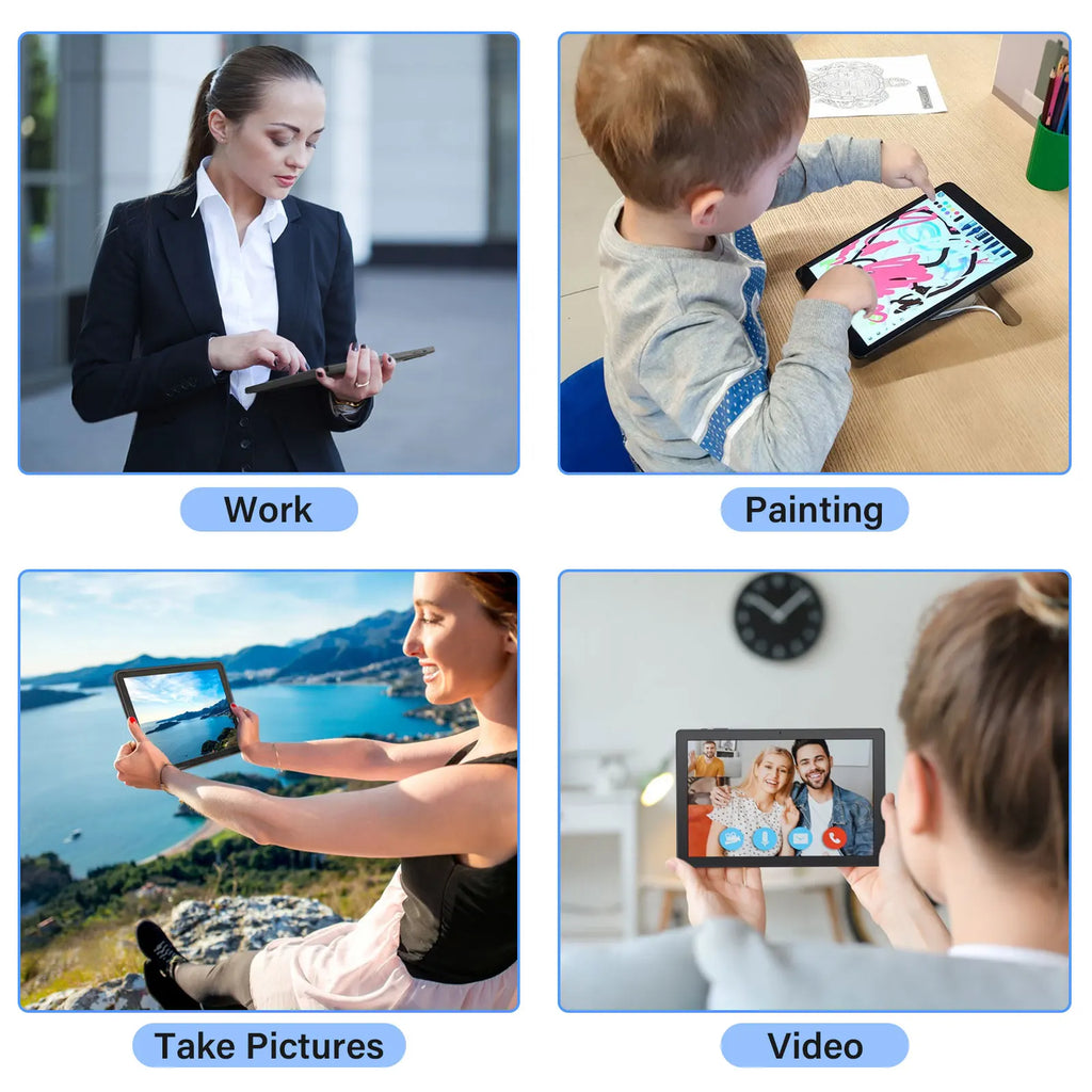 ANRY 2025 Android 15 IPS Display 10.1 Inch 8GB(4+4 Expand) RAM+64GB ROM Tablet 5000Mah Dual Camera 5GWifi A523 Octa-core Tablets