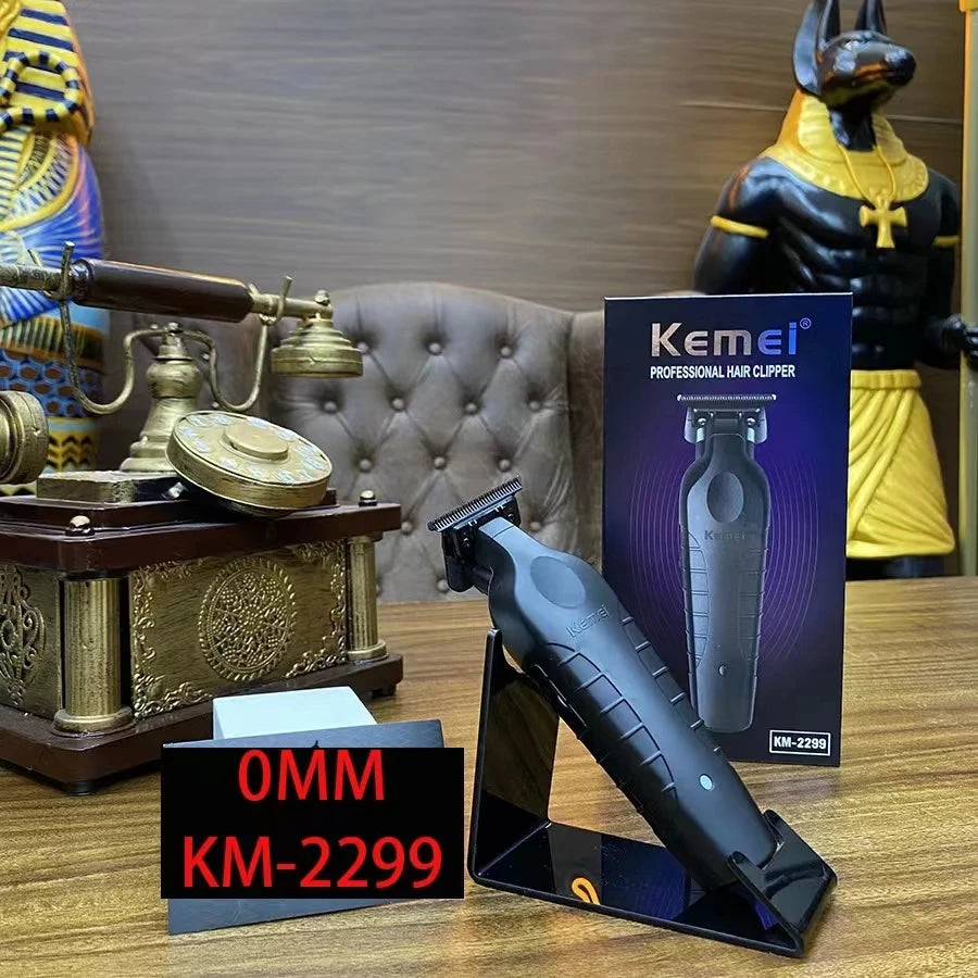 Kemei Professional Barber Cordless 1200 mAh Electric Hair Clippers USB Rechargeable Hair Trimmers Hair Cutting Machine  KM-2299