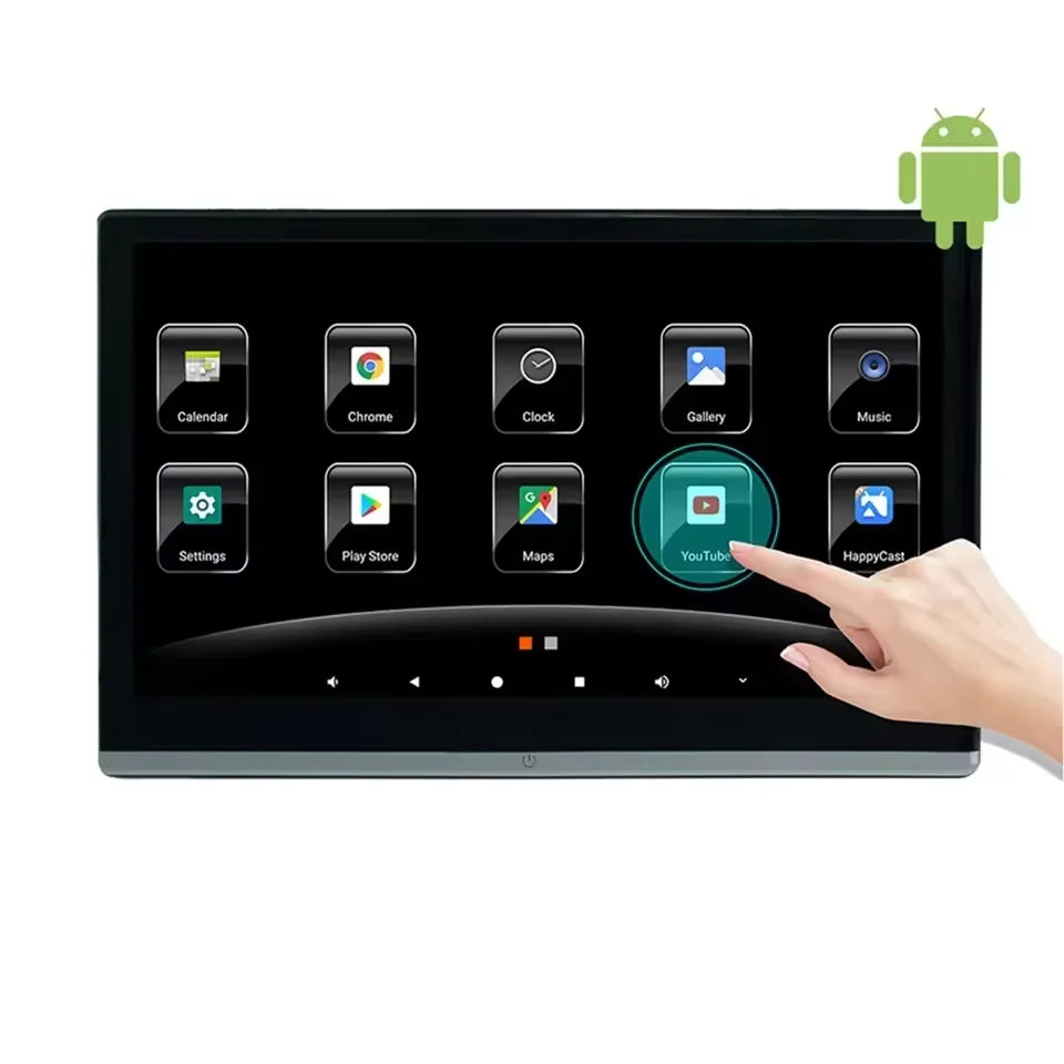 8-Core HD 4K for HD-MI 13.3 Inch IPS Monitor with Android 12.0 Kia Rear Seat Entertainment System CarPlay 8GB+128GB