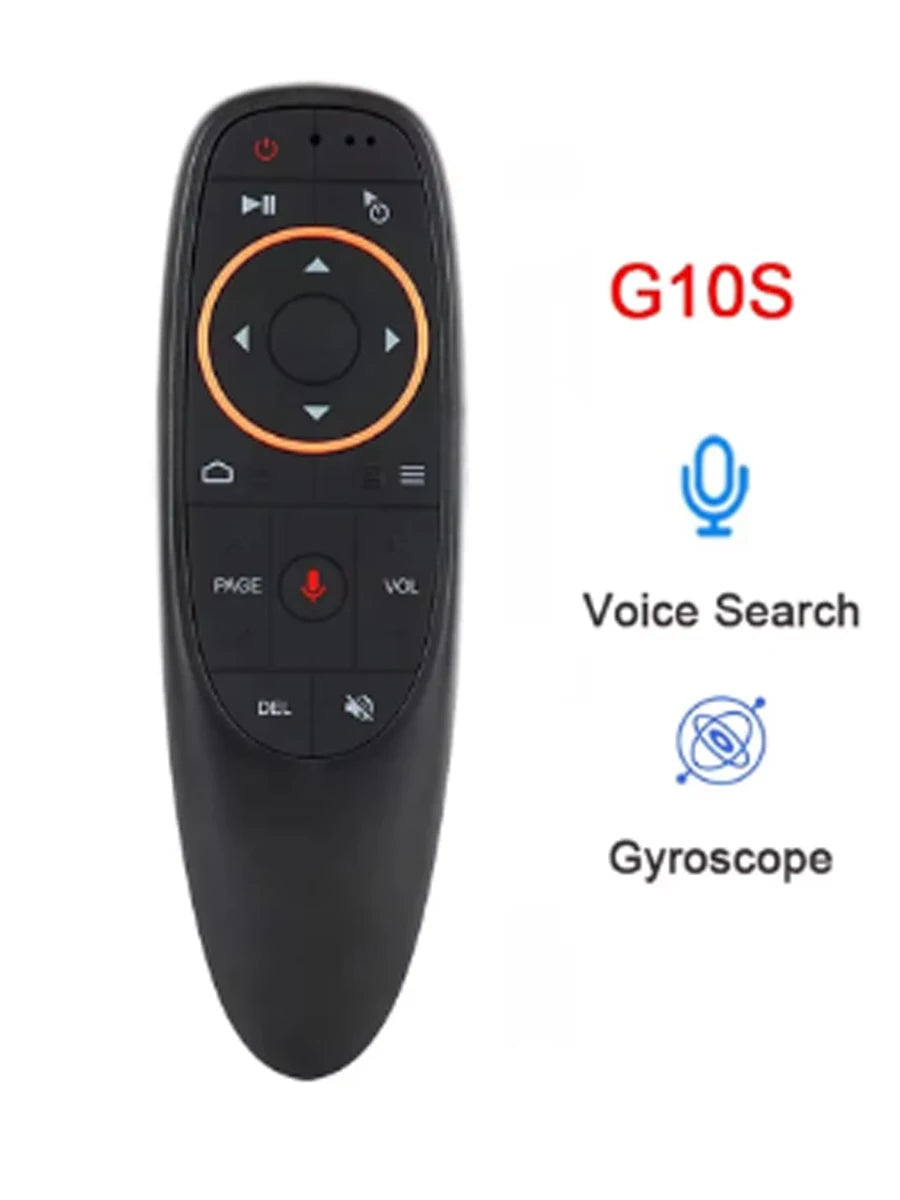 G10S Pro BT Voice Remote Control 2.4G Wireless Air Mouse with Gyroscope IR Learning for Android TV Box PC
