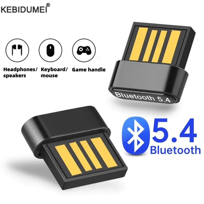 USB Bluetooth 5.4 5.3 Adapter Wireless Dongle Adapters Support Computer Laptop For Windows 11/10/8.1 Audio Transmitters