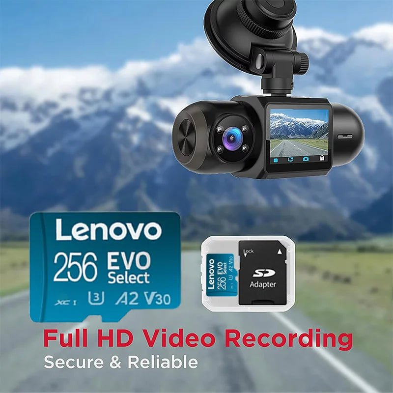 Lenovo 2TB 128GB 512GB SD Card Micro TF High-Speed 1TB Memory Card Android Phone Tablet Laptop Storage 4K Video Travel Outdoor