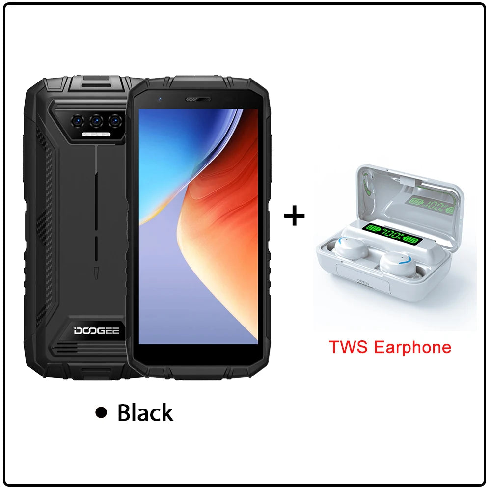 DOOGEE S41 Max 16GB 256GB Rugged Smartphone 6300mAh 13MP AI Triple Camera Cellphone NFC 4G Android 13 Mobile Phone