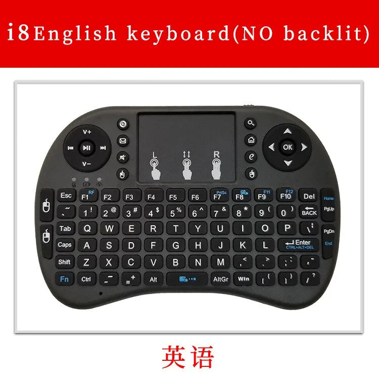 I8 Mini Wireless Keyboard 2.4G Air Mouse Remote Touchpad Use Dry Battery for Android TV Box PC Wireless Keyboard