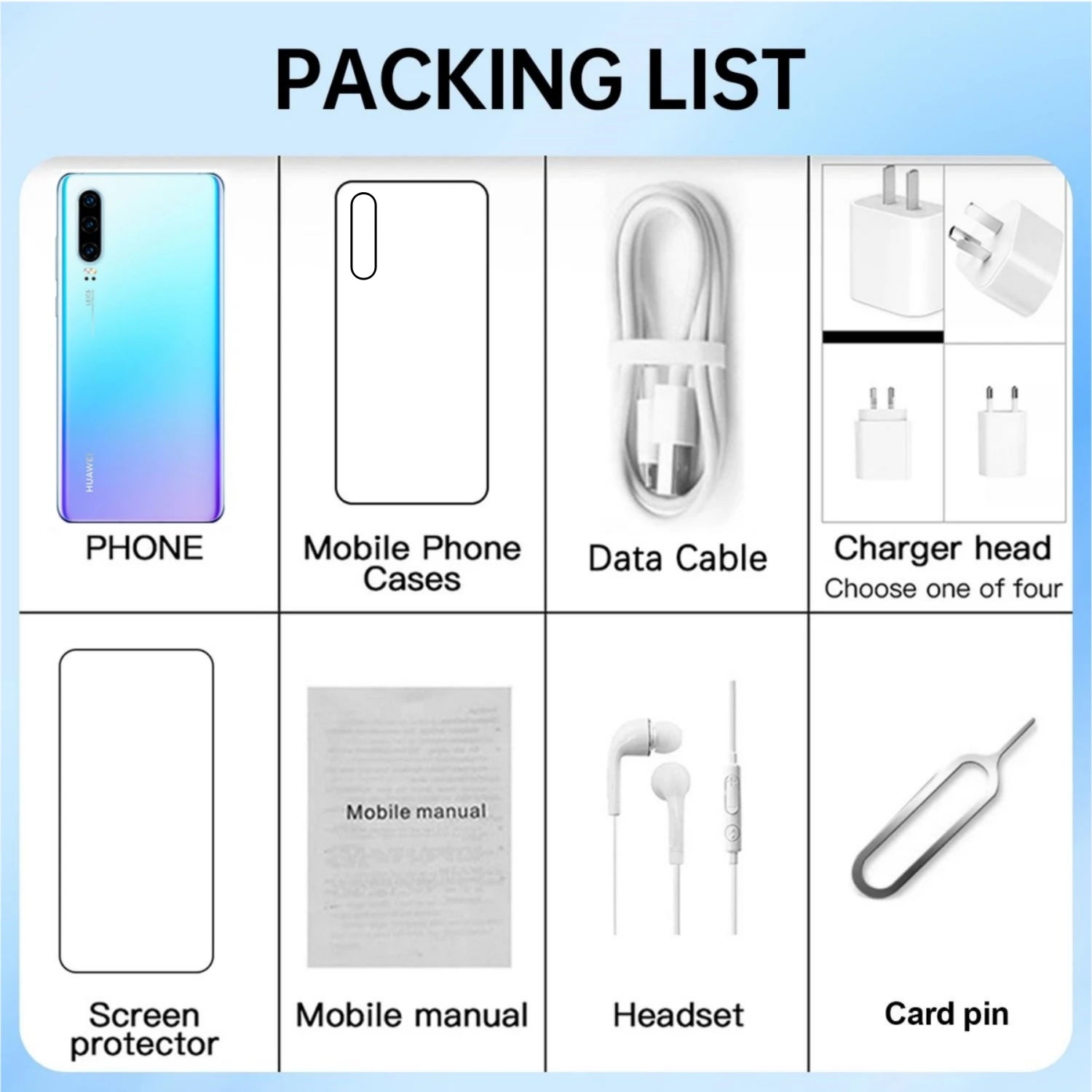 HUAWEI P30 Smartphone Android Global version 6.1 inch 40MP Camera 128GB ROM 4G Network Mobile phones Google Play Cell phone