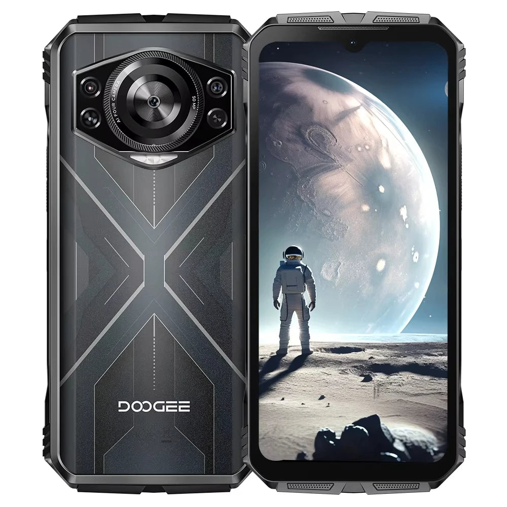 DOOGEE S Cyber 8GB 256GB Smartphone 10800mAh Large Battery 6.58" IPS Screen Cellphones 50MP AI Camera Android 14 Mobile Phone