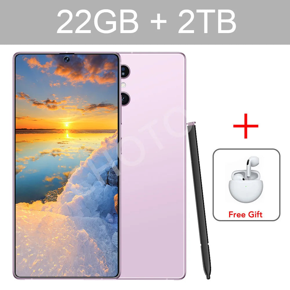 Screen Protector For SMS 25 Ultra Mobile Phones 22GB+2TB Cell Phone Tempered Glass Film For Android Smartphone 7800mAh Cellphone