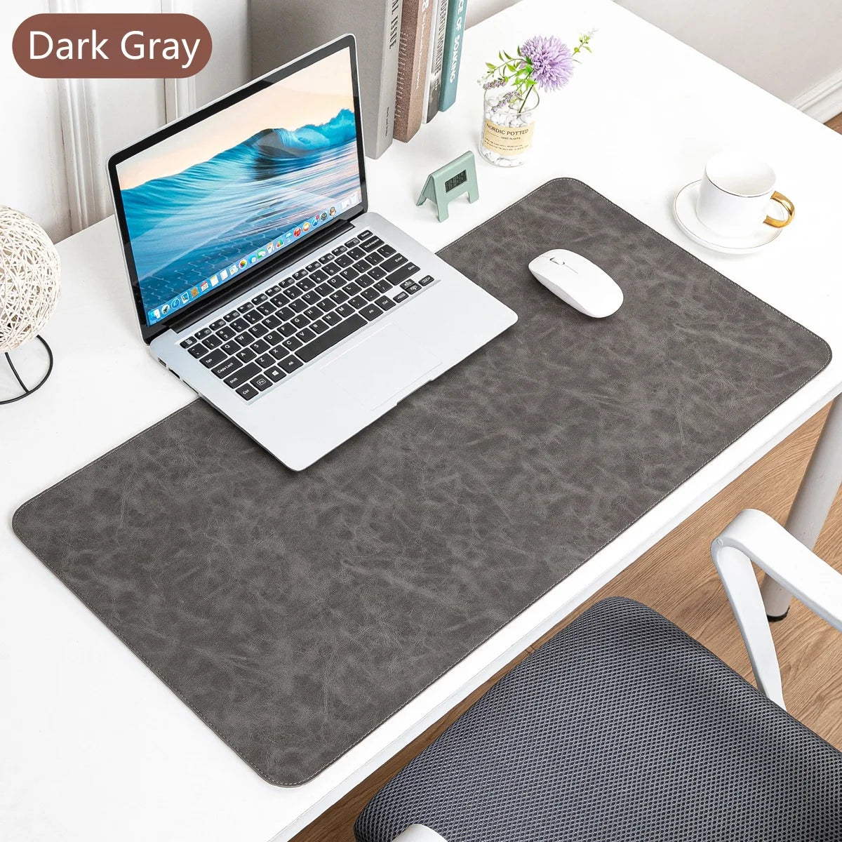 Office Desk Cushion Waterproof PU Mouse Pad Desk Mat Protective Cover Large Mousepad Computer Laptop Non-slip Keyboard Mats