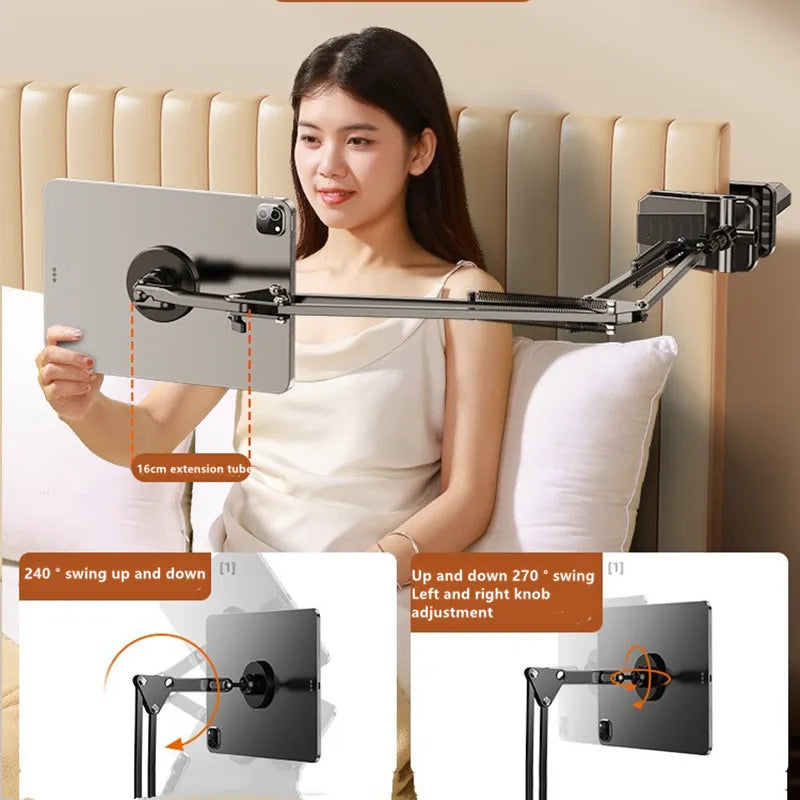 Flexible Lying In Bed Holder Magnetico Portable Monitor Stand Crayon Cradle Tripod For Magsafe iPad Xiaomi Kindle Tablet Support