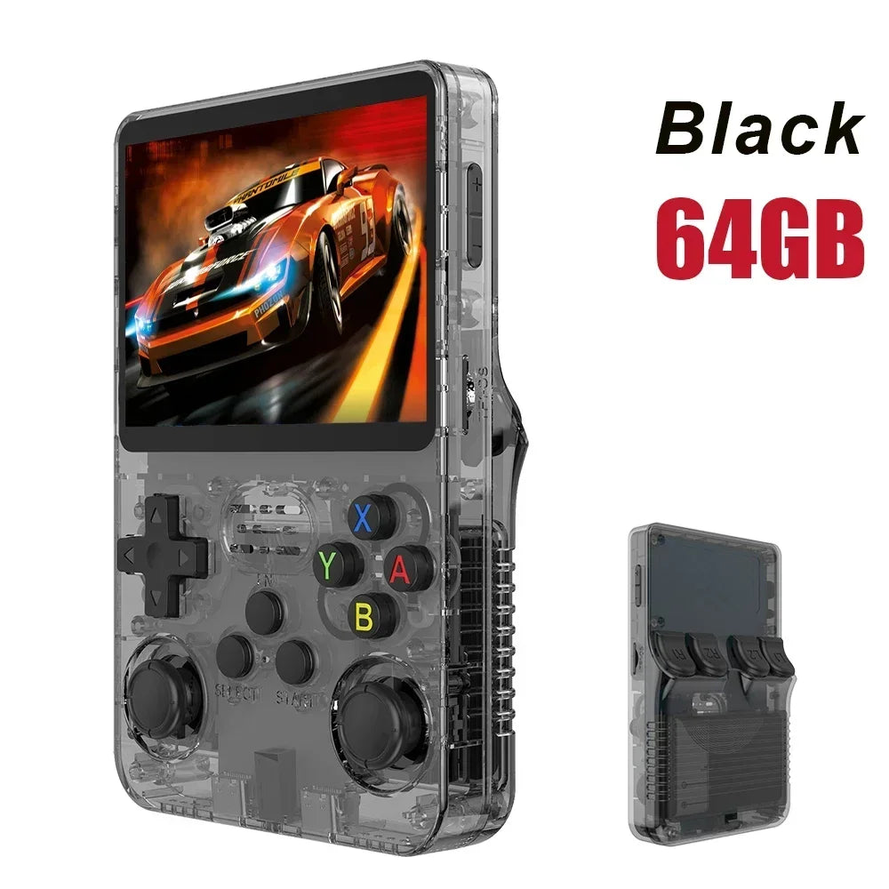 ARKOS R36S Retro Handheld Video Game Console Linux System 3.5 Inch IPS Screen R35s Pro Portable Pocket Video Player 64GB Games