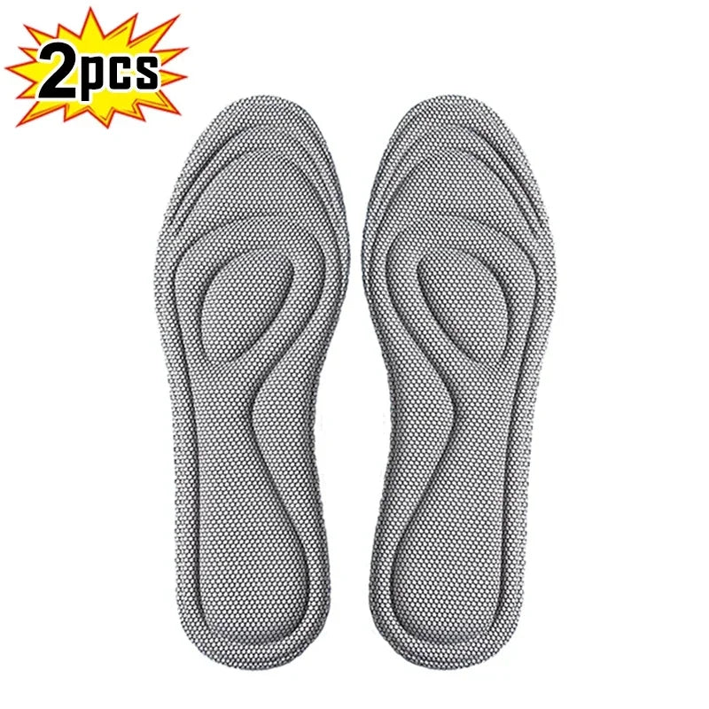 1/2 Pairs Memory Foam disposable Insoles for Shoes Antibacterial Deodorization Sweat Absorption Insert Sport Shoes Pads