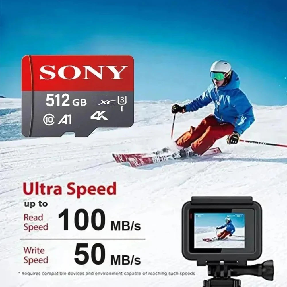SONY Micro SD TF Card Mini 1TB Memory Card Class 128GB 256GB High Speed Cartao De Memoria Flash Memory TF Mecard C10 For Xiao Mi