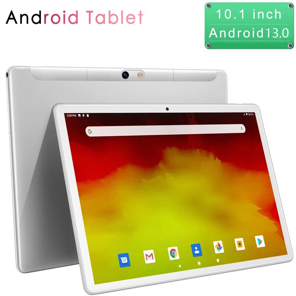 New 10.1 Inch Tablet Pc Octa Core 4GB RAM 64GB ROM Android Tablets WiFi Bluetooth Dual SIM Cards 3G Phone Call Type-C 5000mAh
