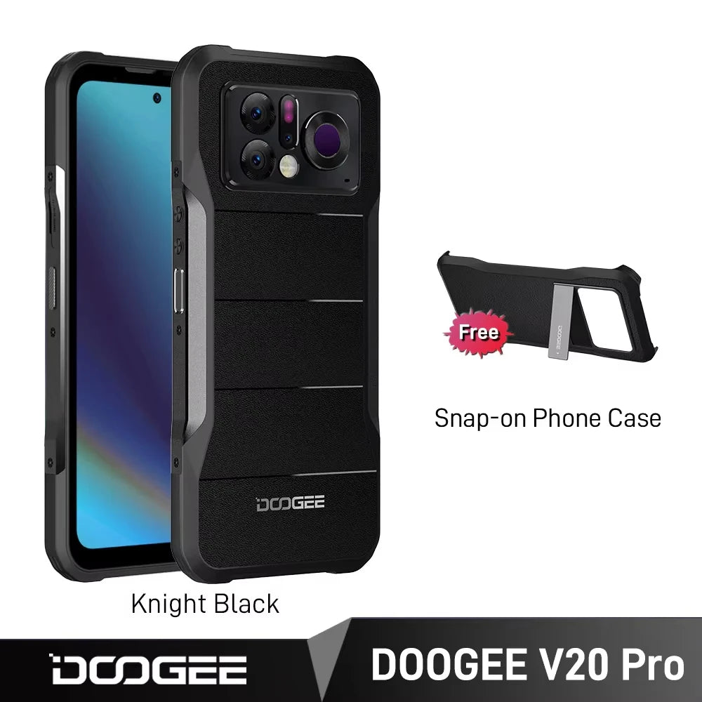 DOOGEE V20 Pro 5G Thermal Imaging Smartphone 12GB 256GB 6.43'' 2K Display Cellphones 64MP Camera 6000mAh 33W Charge Moible Phone