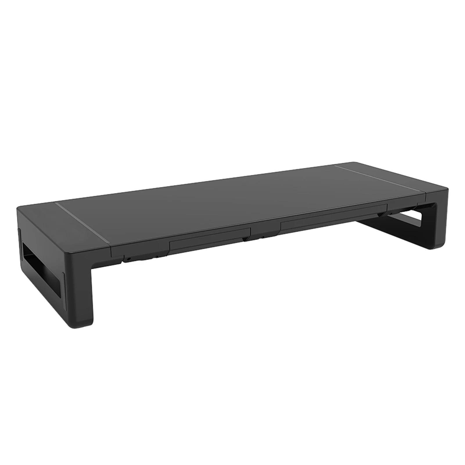 Monitor Stand Riser, Foldable, Height Adjustable Computer Stand, Desk Shelf Riser with Storage Drawer &Tablet Phone