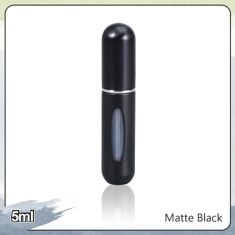 1/4Pcs 5ml Perfume Atomizer Portable Liquid Container for Cosmetics Traveling Mini Aluminum Spray Empty Refillable Bottle
