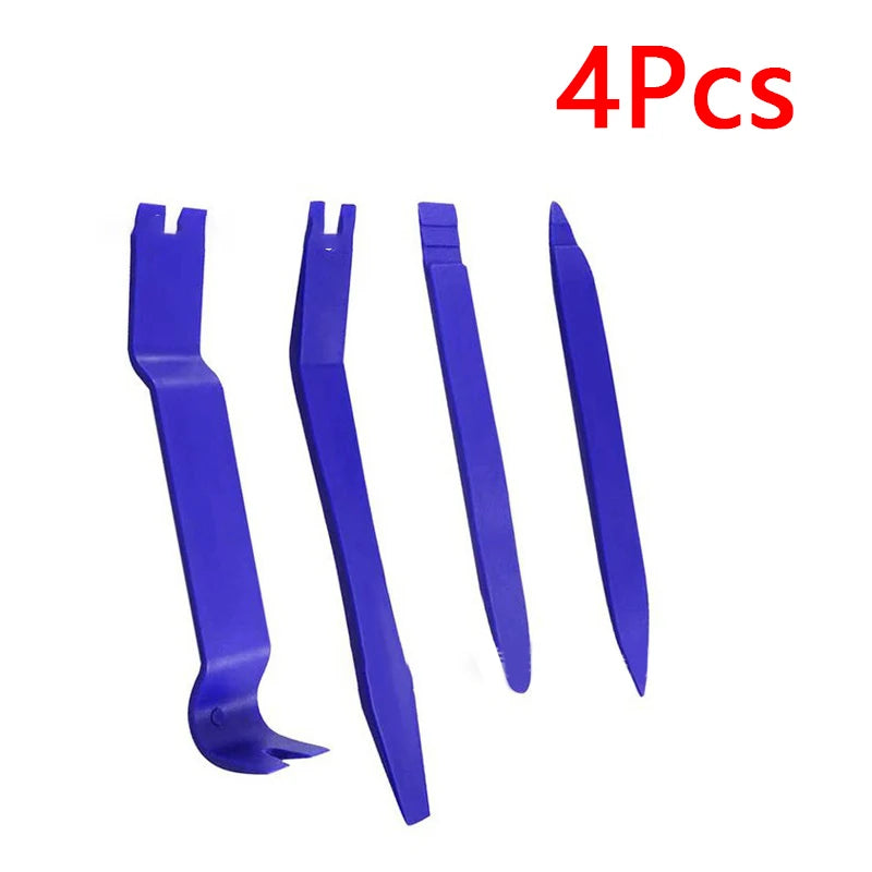 Car Panel Removal Set 5-Pcs Multifunctional Without Scratches Disassembly Panel And Audio Auto Door Trim Removal Tool Kit Blue