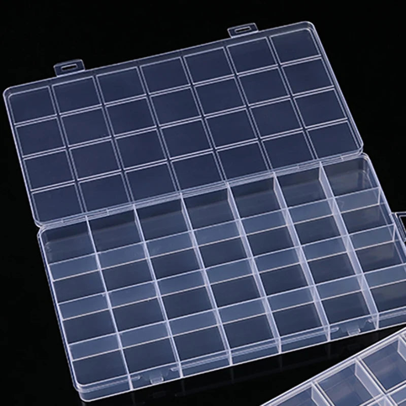 Plastic Storage Box 28 Grid With Slot Beaded Anti-string Grid  Jewelry Classification Parts Division Box Jewelry Box Organizer