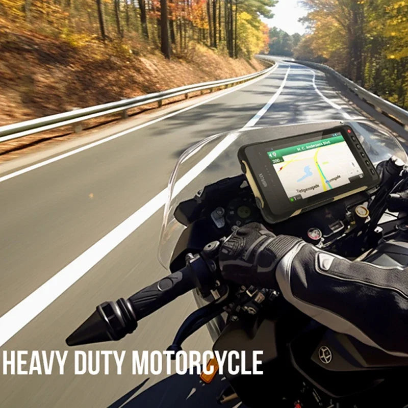 HUGEROCK 7 Inch X70 Rugged Tablet for Motorcycle Bicycle Navigation Camera Field Monitor 2600nit Android Smart PC Tablet 8+128GB