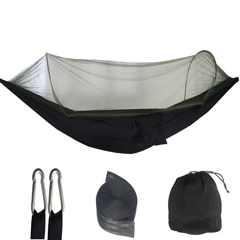 Outdoor Camping Hammock Hanging Bed with Mosquito Net