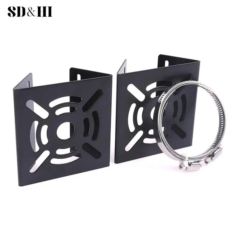 Street Light Pole Mount Holder Small Universal Joint Pole Column Holding Monitoring Bracket Camcorder Back Stand Iron Hoop Plate