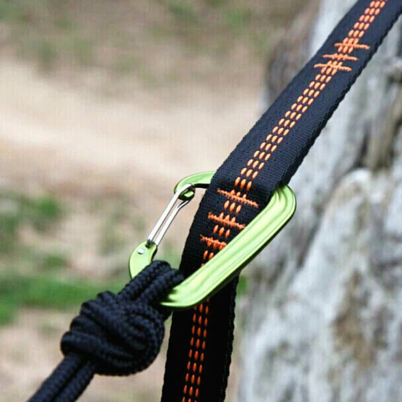 2Pcs High Bearing Capacity Hammock Straps 600lbs Breaking Strength Polyester Hammock Belt Rope 5 Ring Correias De Poliéster