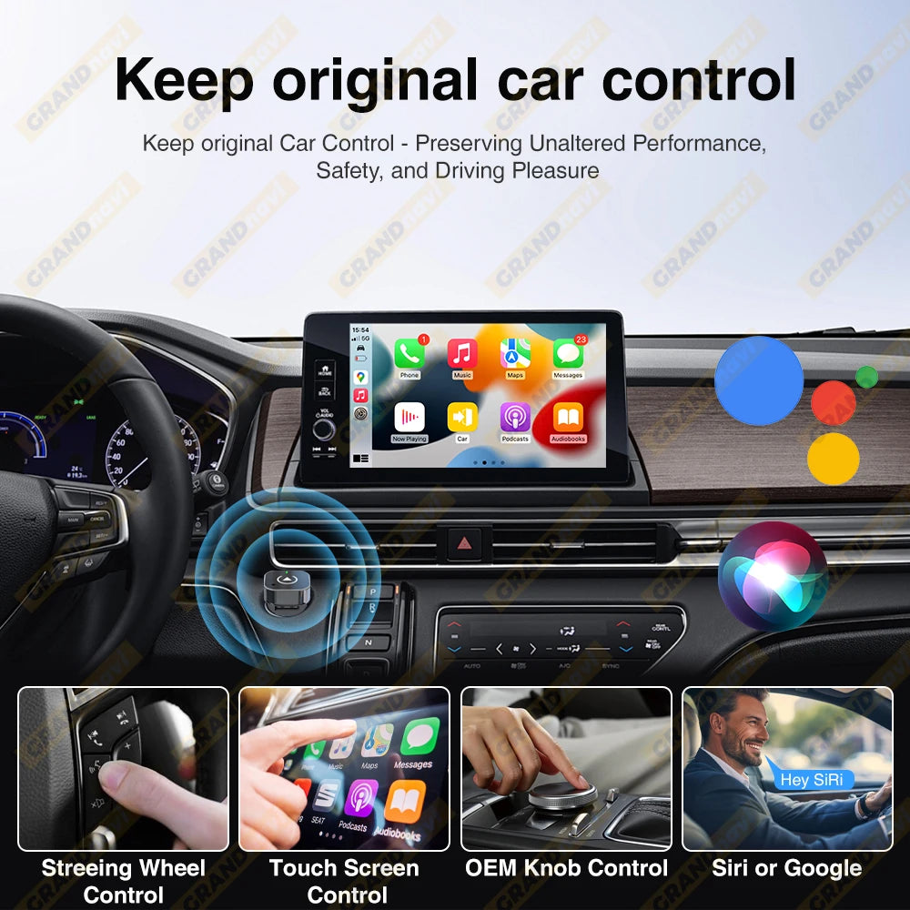 New Wireless CarPlay Android Auto Adapter USB Dongle Smart Mini Box Plug And Play Universal For VW Toyota Nissan Honda Ford Benz