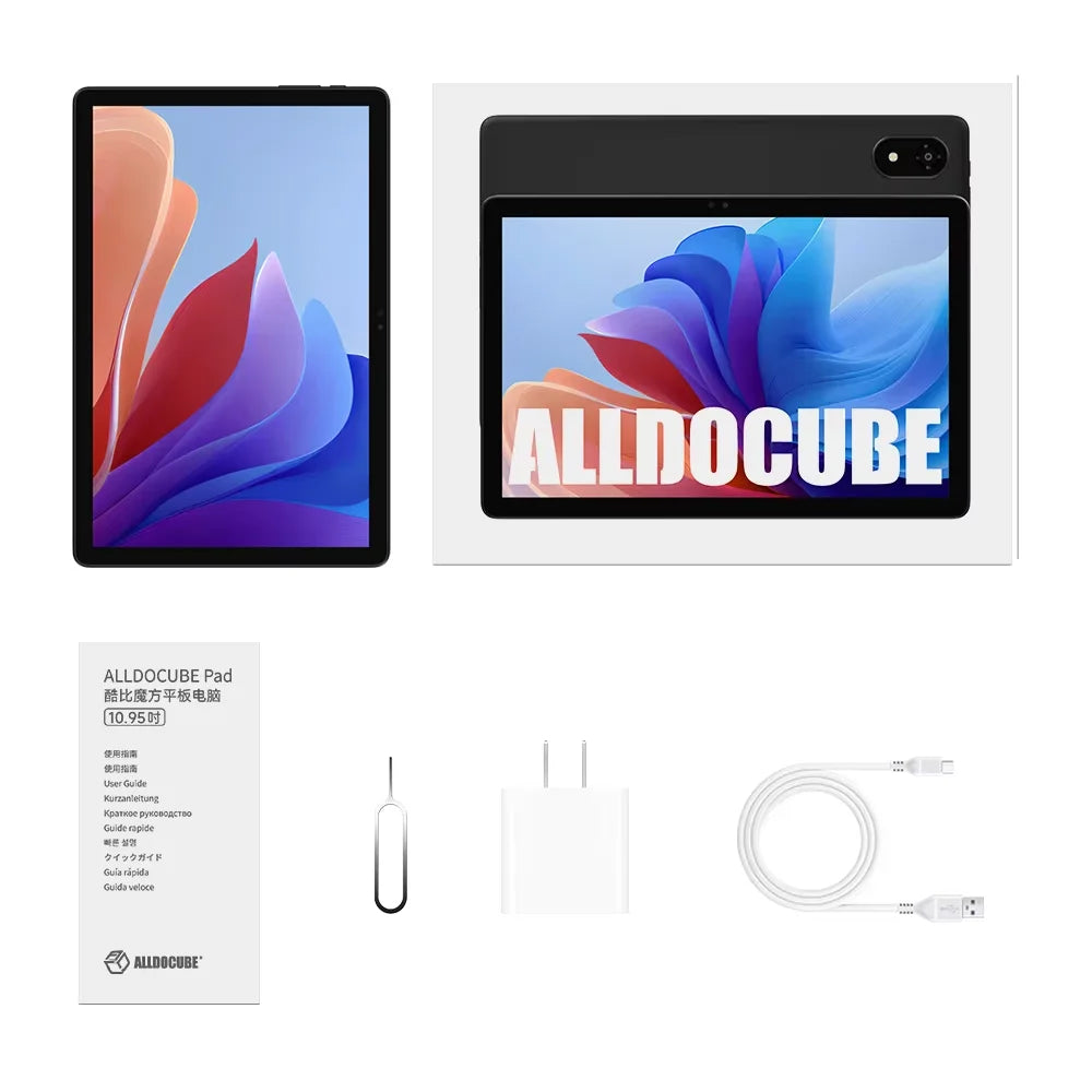 ALLDOCUBE iPlay 60S Dual-SIM 4G LTE Tablet 10.1-inch 4GB+8GB RAM 128GB ROM Widevine L1 Android 14 OS 6200mAh Battery Tablet PC