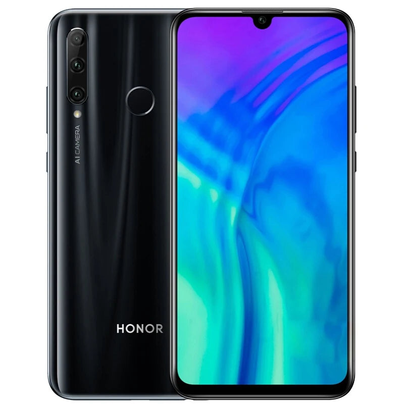 HONOR 20i smartphone global firmware Haisi Qilin 710 EMUI 9.0.1 Fingerprint Recogniti 6.21 inch front camera 32MP used phone