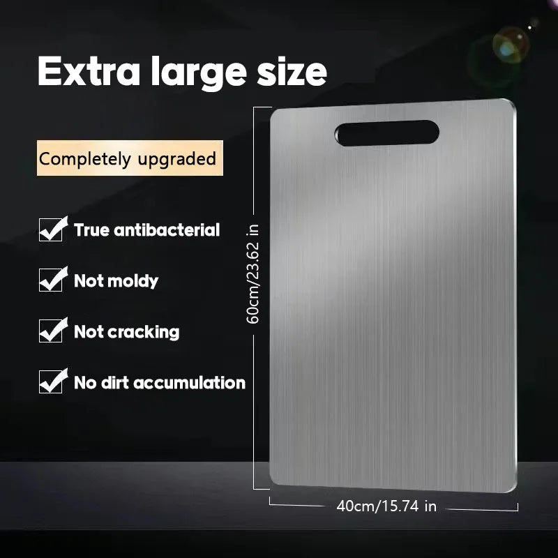 Stainless Steel Panel and Chopping Board Kitchen Household Thickened Double Sided Cutting Board Block Kneading Dough Boards