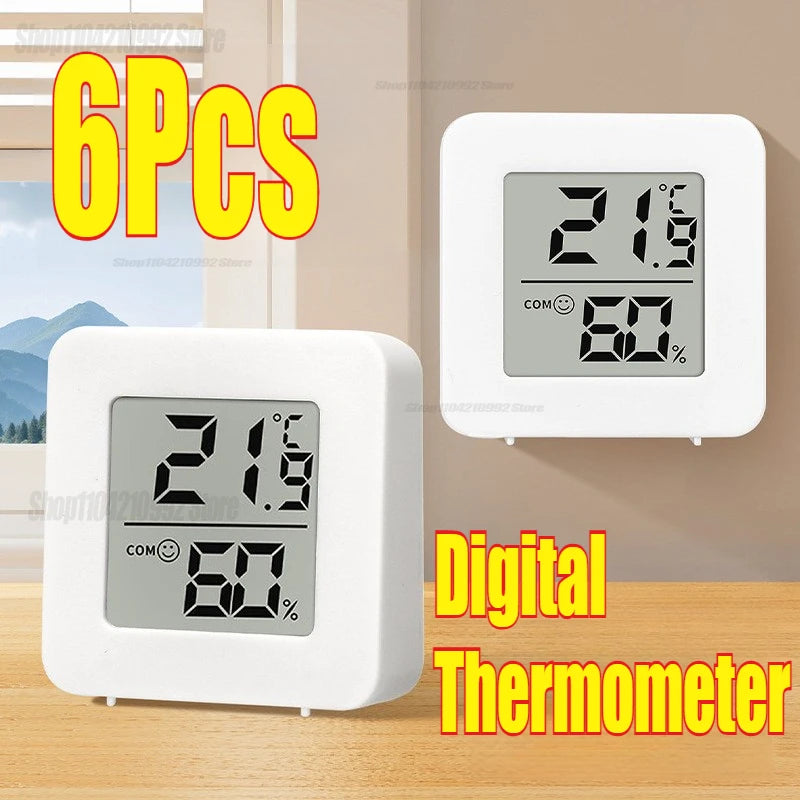 Mini LCD Digital Thermometer Hygrometer Indoor Room Temperature Humidity Meter Sensor Gauge Weather Station Set