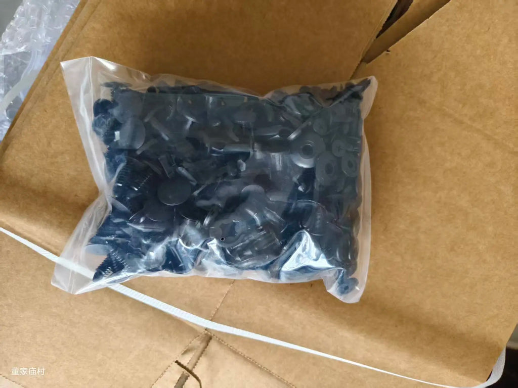 Bag of 190 Pcs Set Car Universal Buckle 6 Models Size Fastener Rivet Clamping Fastener Buckle Car Accessory Abs Material Fixed Screw
