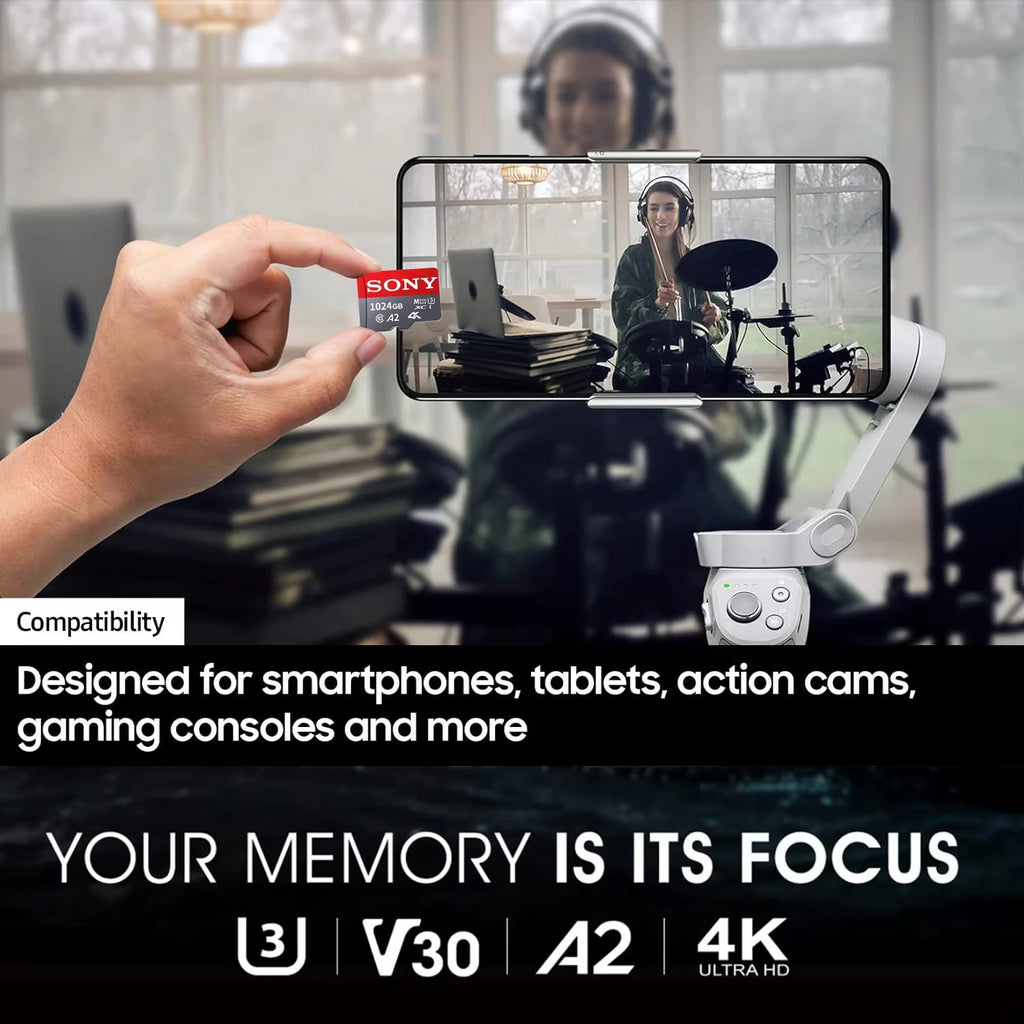 SONY Micro SD TF Card 1TB Memory Card Class 128GB 256GB High Speed Cartao De Memoria Flash Memory TF Mecard C10 For Xiao Mi