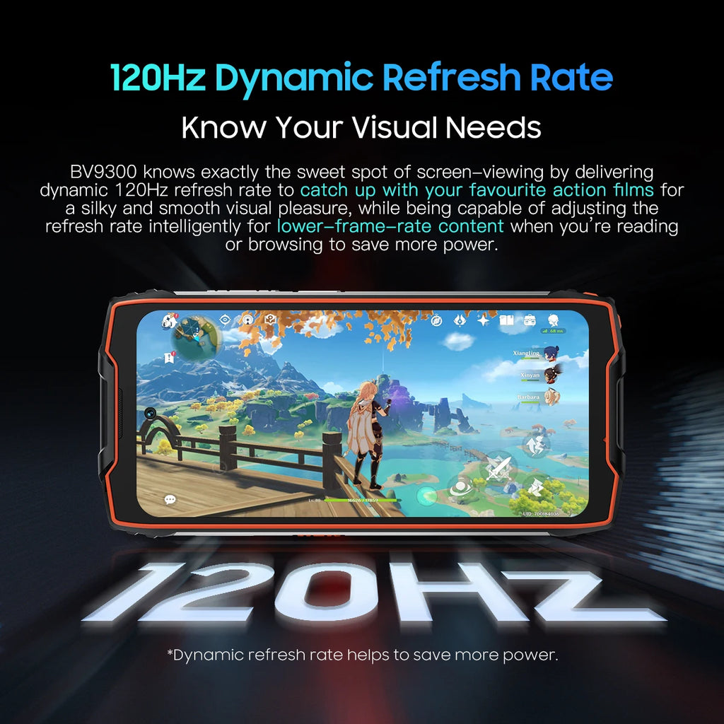 Blackview BV9300 Pro Rugged Phone Helio G99 6.7'' 120Hz Display 12GB 256GB Smartphone With Dual Screen 15080mAh, 64MP Cellphone