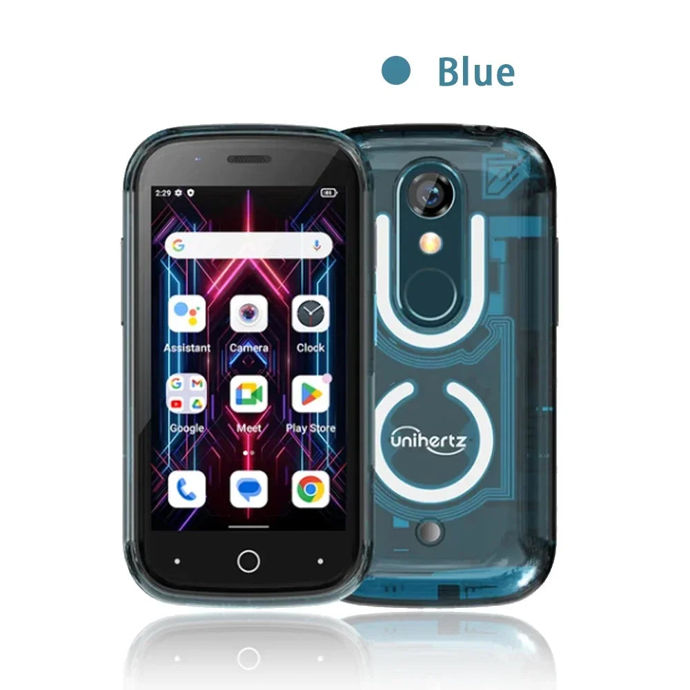 Unihertz Jelly Star Smallest Smartphone Android 13 8GB 256GB Led Light Unlocked Transparent Backshell Cellphone For Spare Phone