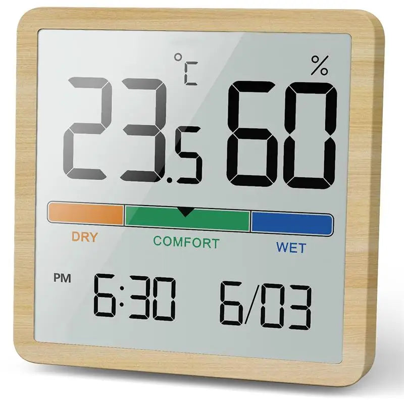 NOKLEAD Indoor Temperature Humidity Meter Home LCD Digital Thermometer Hygrometer Sensor Gauge Weather Station Smart Monitor