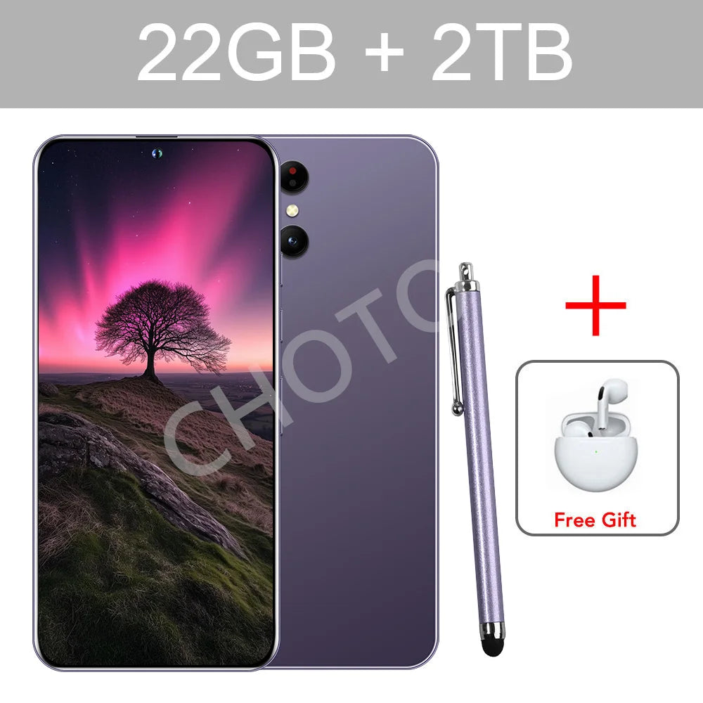 Protective Cover For SMS 25 Ultra Mobile Phones 5G Dual Sim Android Cellphones Case For Cell Phone 22GB+2TB Smartphone 7800mAh