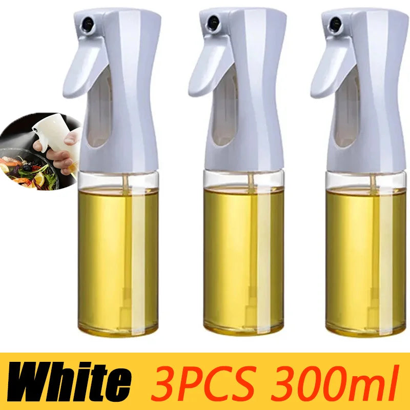 200/300/500ml Oil Spray Bottle BBQ Cooking Olive Oil Sprayer Plastic Baking Oil Spray Empty Bottle Vinegar Bottle Or  Oil brush