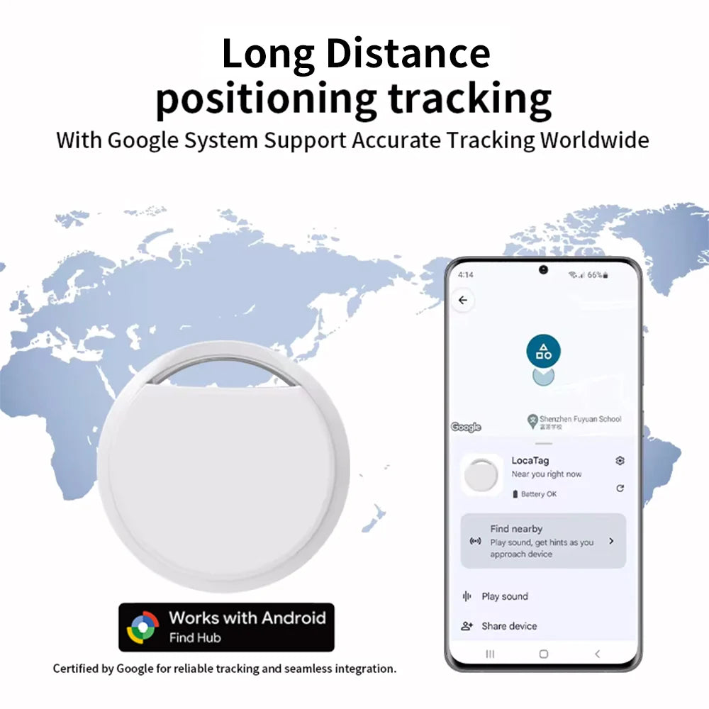 Navigation Tracker For Android Phones Work With Google Find Hub App Remote Locating Key Finder for Xiaomi Samsung Pixel GMS