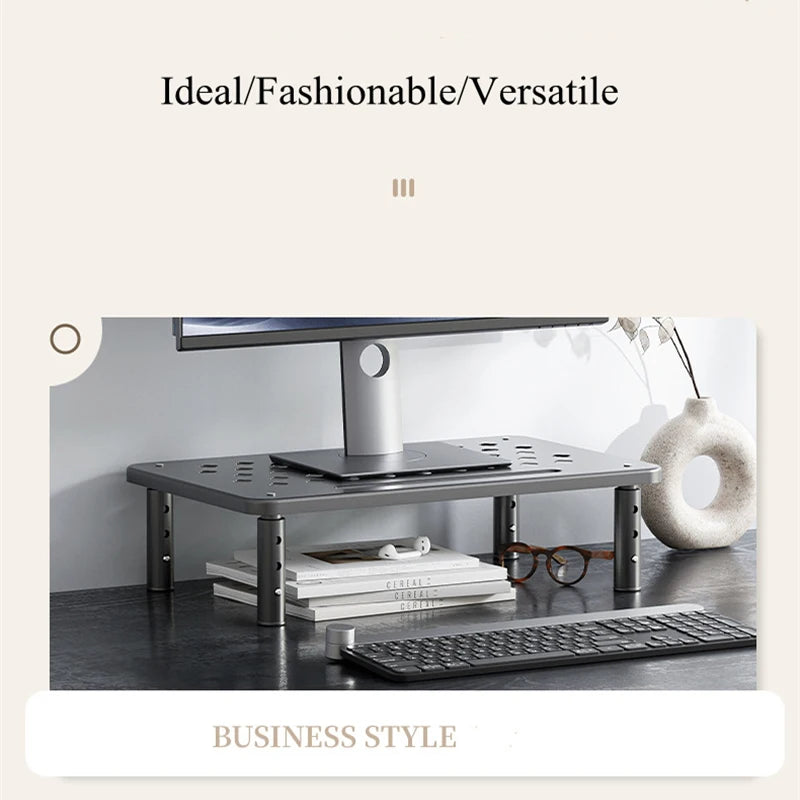 Adjustable Computer Monitor Stand Elevated view angle Computer Monitor Holder Stress Relief Desktop Creative Storage Rack Office