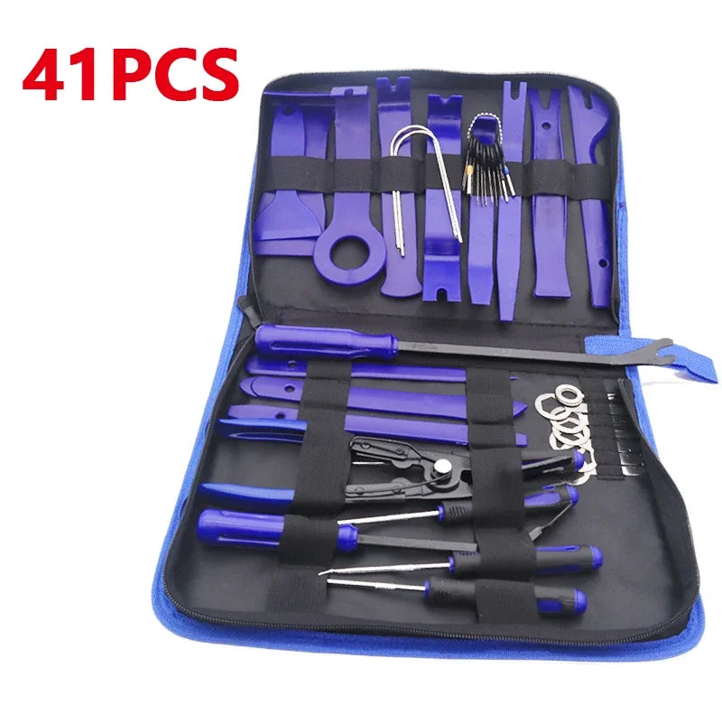 Car Panel Removal Tools Kit Portable Disassembly Radio Audio Door Pry Repair Clip Trim Dash Removal Auto Installer Hand Tool
