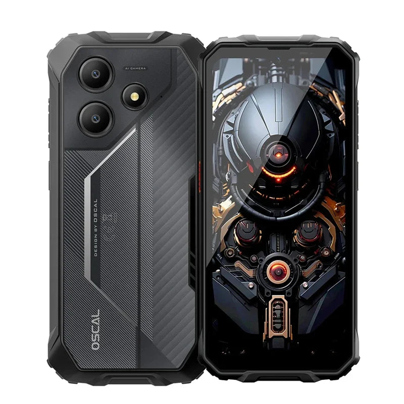 Blackview OSCAL Marine 2 Rugged Smartphone Android 15 11000mAh Battery AI Phone 6.56Inch HD+ Unisoc T615 8GB+256GB Cellphone NFC